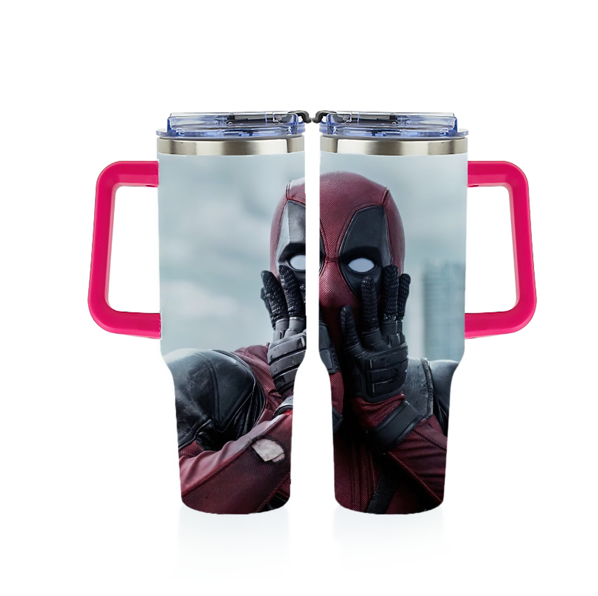 （画像用） Deadpool デッドプール 1200ｍLフルプリント車用タンブラー